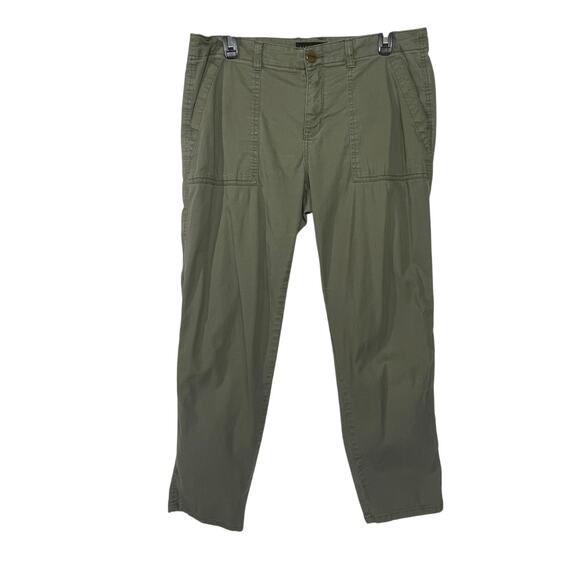 SANCTUARY Women’s Utility Patch Pocket Olive Green Chino Pant - Picture 1 of 5